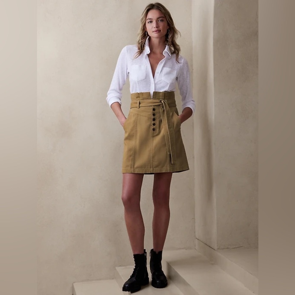 Banana Republic Twill Mini Skirt
